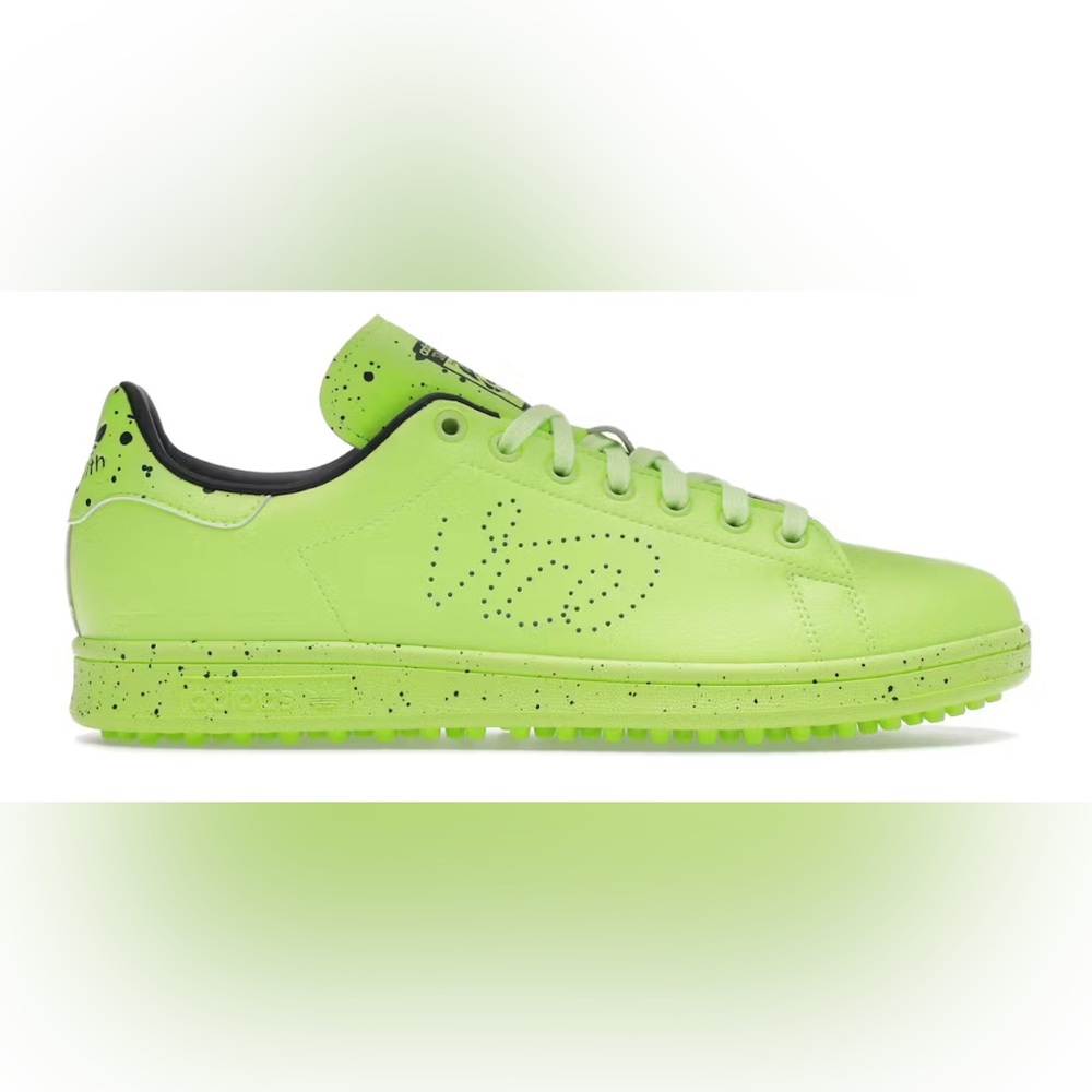 Adidas Stan Smith Limited Edition VICE Prime Green Golf Shoes with Black Accents